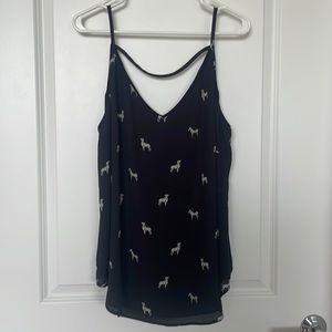 Zebra Flowy Cami Top